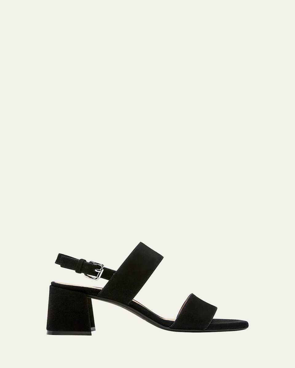 Flemming Suede Dual-Strap Slingback Sandals